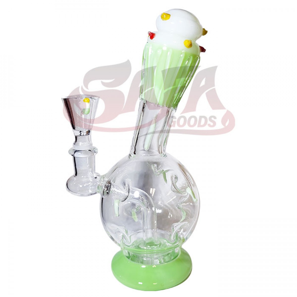 7" Succulent Glass Water Pipe